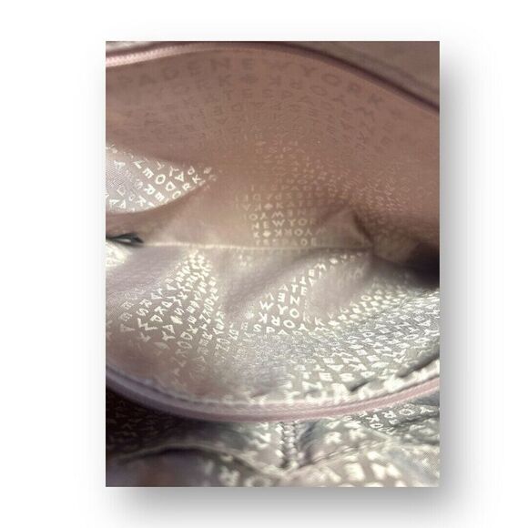 Kate Spade Small Tote Bag Rose Gold Glitter Bow Accent Designer Purse Handbag - Picture 13 of 16